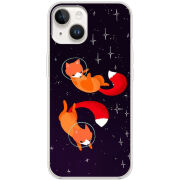 Чехол BoxFace Apple iPhone 15 Fox-Astronauts