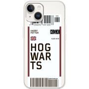 Прозрачный чехол BoxFace Apple iPhone 15 Ticket Hogwarts