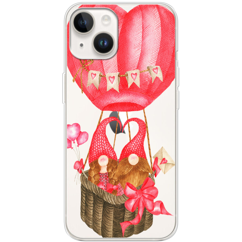 Прозрачный чехол BoxFace Apple iPhone 15 Valentine Dwarfs