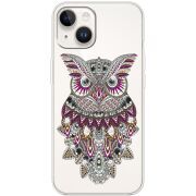 Чехол со стразами Apple iPhone 15 Owl