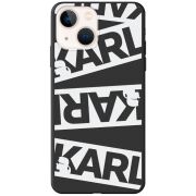 Черный чехол BoxFace Apple iPhone 15 White Karl