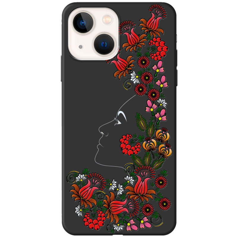 Черный чехол BoxFace Apple iPhone 15 3D Ukrainian Muse