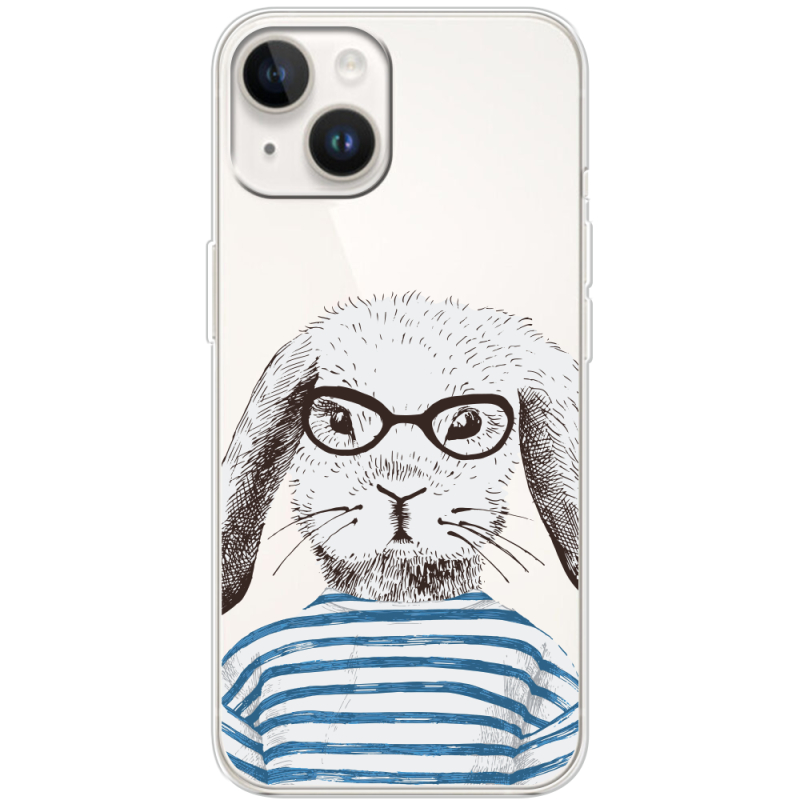 Прозрачный чехол BoxFace Apple iPhone 15 Plus MR. Rabbit