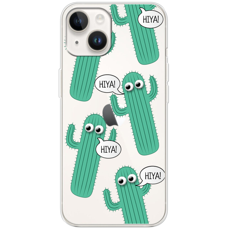 Прозрачный чехол BoxFace Apple iPhone 15 Plus с 3D-глазками HIYA