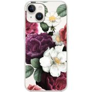 Прозрачный чехол BoxFace Apple iPhone 15 Plus Floral Dark Dreams