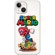 Прозрачный чехол BoxFace Apple iPhone 15 Plus Super Mario