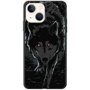 Черный чехол BoxFace Apple iPhone 15 Plus Wolf