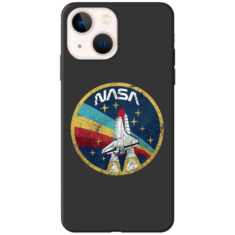 Черный чехол BoxFace Apple iPhone 15 Plus NASA