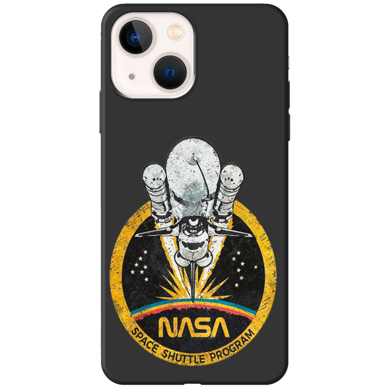 Черный чехол BoxFace Apple iPhone 15 Plus NASA Spaceship