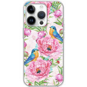 Чехол BoxFace Apple iPhone 15 Pro Birds and Flowers