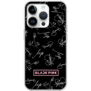 Чехол BoxFace Apple iPhone 15 Pro Blackpink автограф