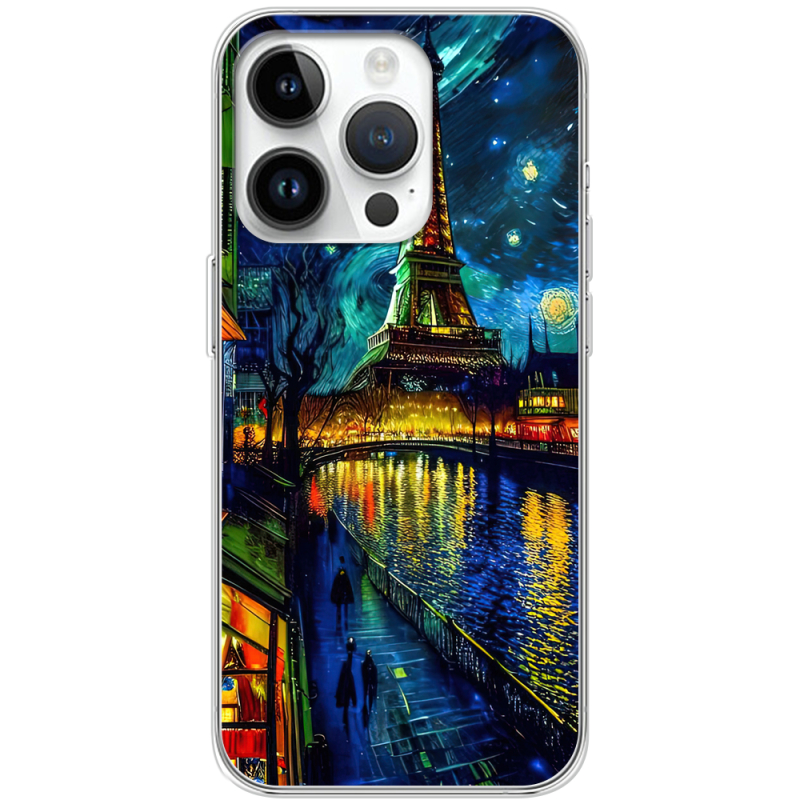 Чехол BoxFace Apple iPhone 15 Pro Сяйво над Парижем