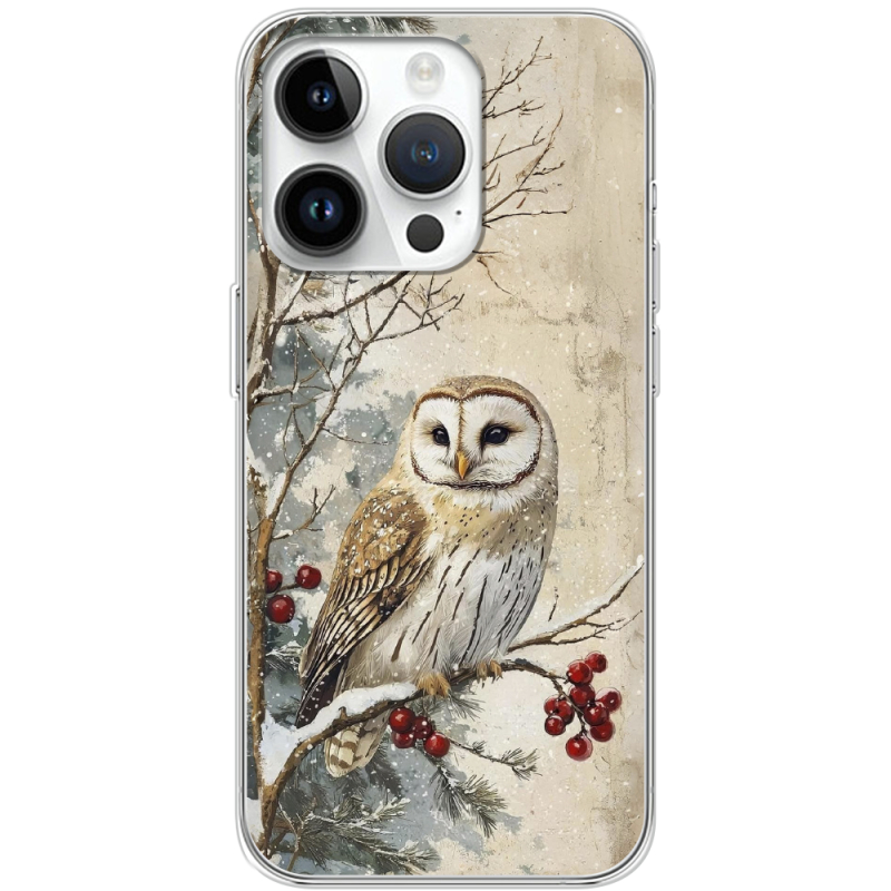 Чехол BoxFace Apple iPhone 15 Pro Christmas Owl