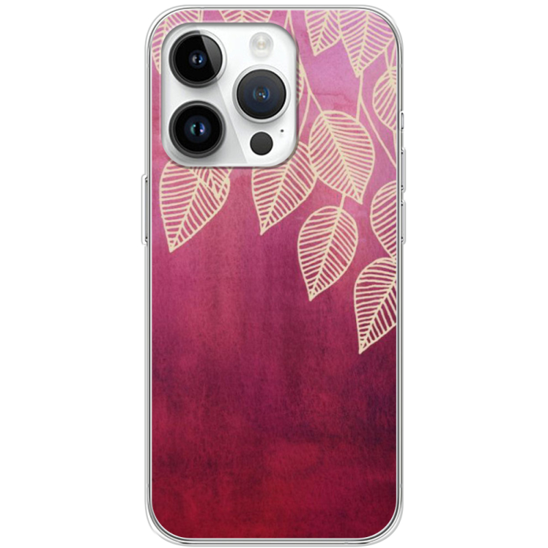 Чехол BoxFace Apple iPhone 15 Pro Gold Leaves