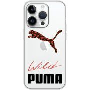 Прозрачный чехол BoxFace Apple iPhone 15 Pro Wild Cat