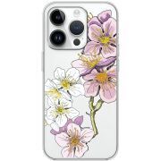 Прозрачный чехол BoxFace Apple iPhone 15 Pro Cherry Blossom