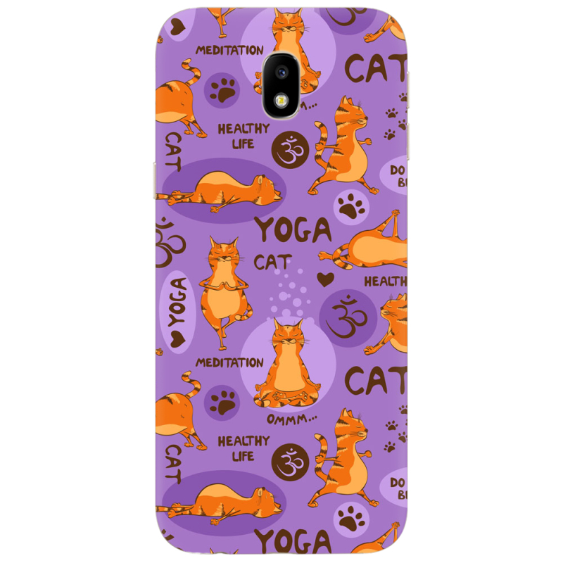 Чехол Uprint Samsung J730 Galaxy J7 (2017) Yoga Cat