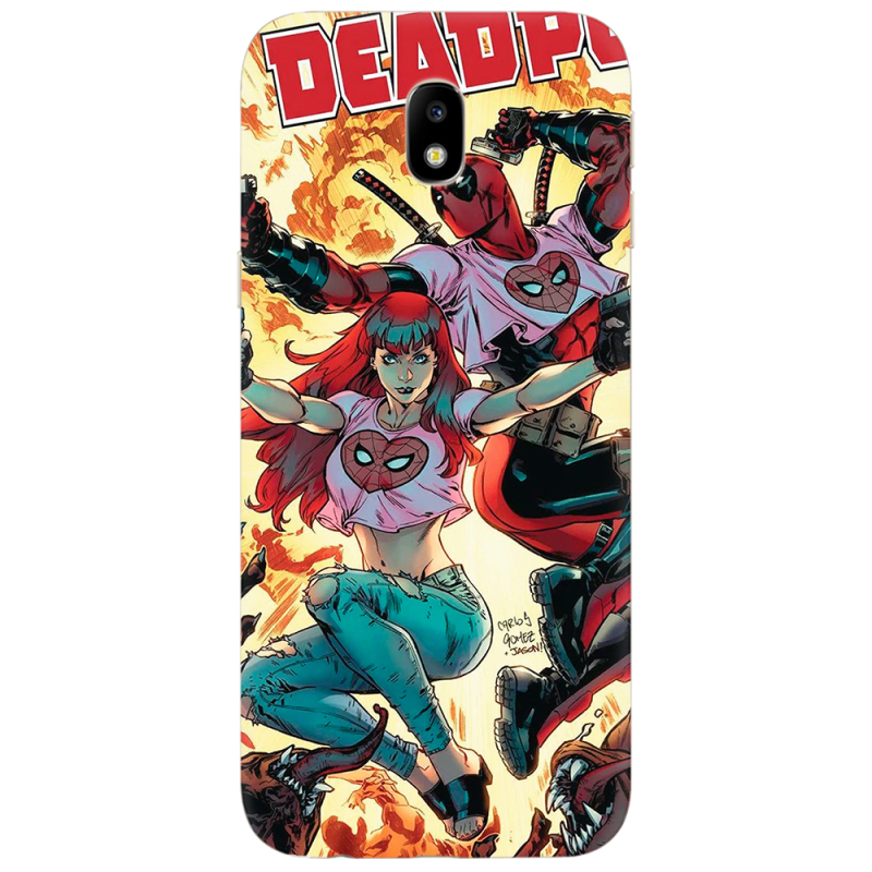 Чехол Uprint Samsung J730 Galaxy J7 (2017) Deadpool and Mary Jane