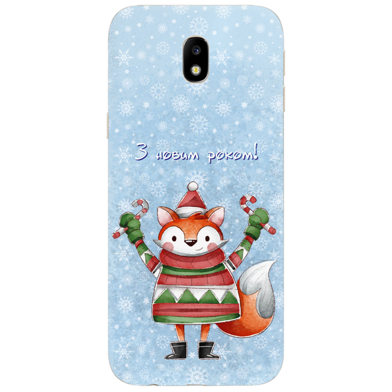 Чехол Uprint Samsung J730 Galaxy J7 (2017) Fox З новим роком!