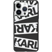 Черный чехол BoxFace Apple iPhone 15 Pro White Karl