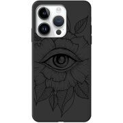 Черный чехол BoxFace Apple iPhone 15 Pro Eye