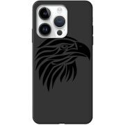 Черный чехол BoxFace Apple iPhone 15 Pro Eagle