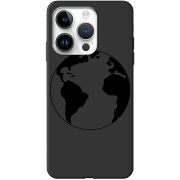 Черный чехол BoxFace Apple iPhone 15 Pro Earth