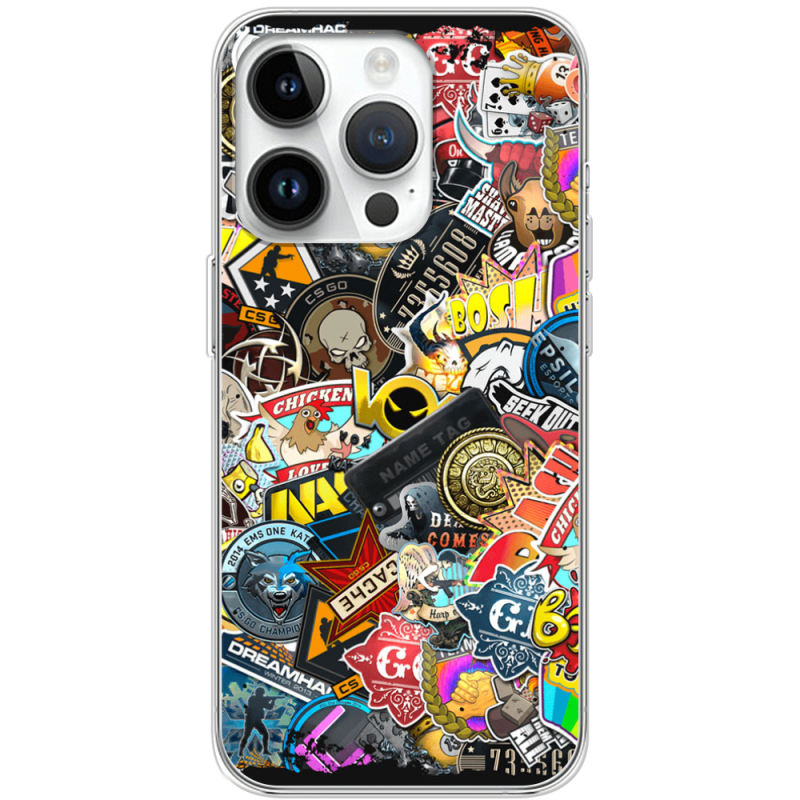 Чехол BoxFace Apple iPhone 15 Pro Max CS:Go Stickerbombing