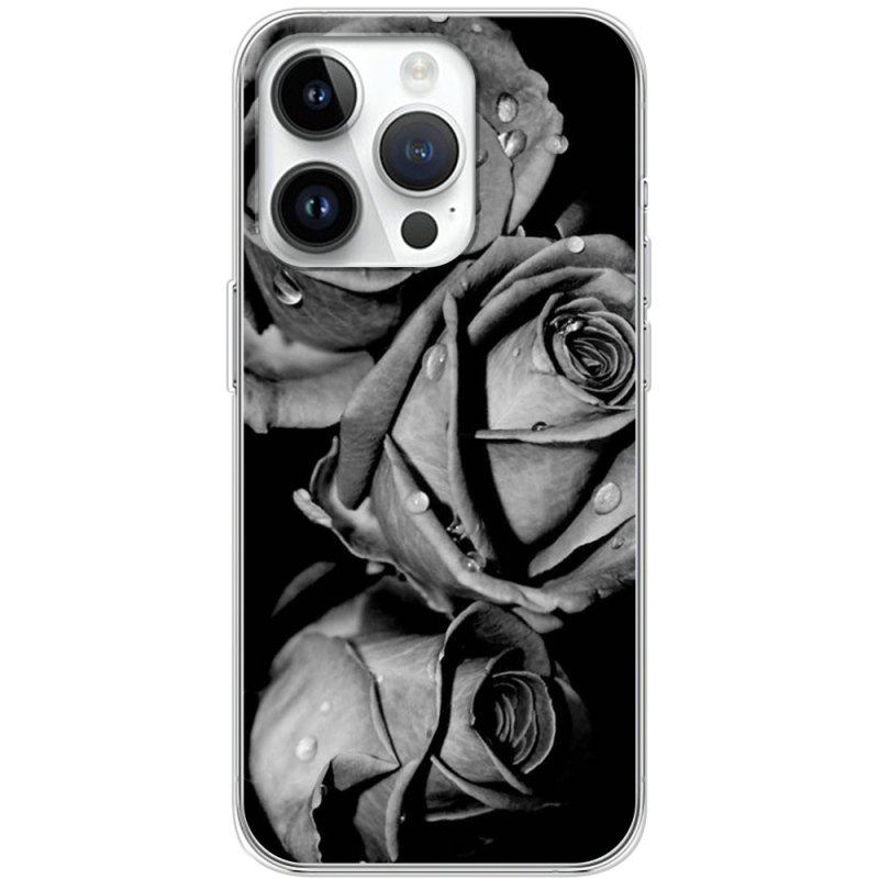 Чехол BoxFace Apple iPhone 15 Pro Max Black and White Roses