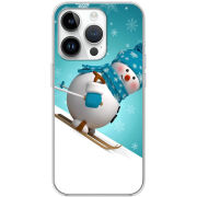 Чехол BoxFace Apple iPhone 15 Pro Max Skier Snowman