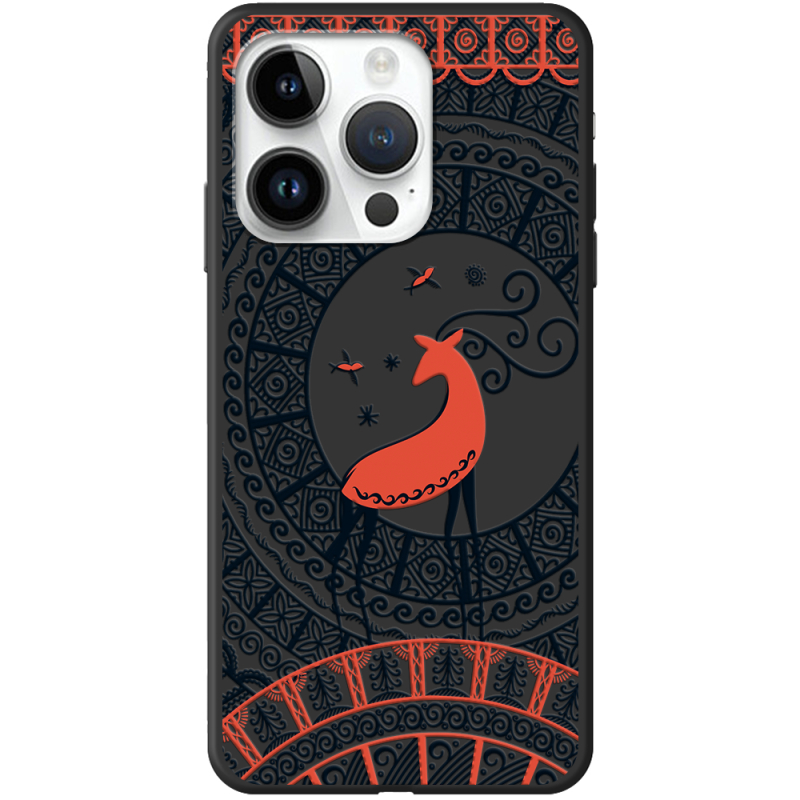 Черный чехол BoxFace Apple iPhone 15 Pro Max Ornament