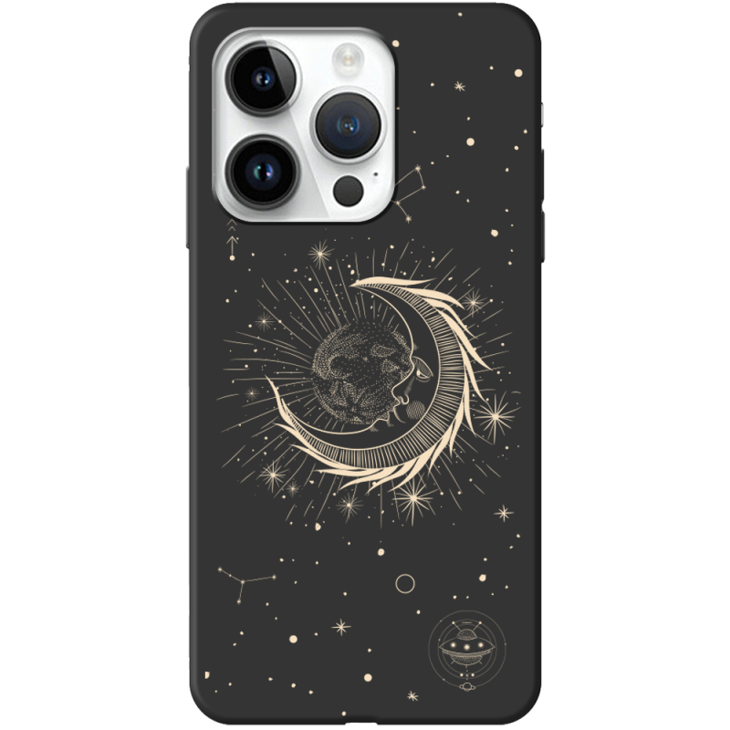 Черный чехол BoxFace Apple iPhone 15 Pro Max Moon