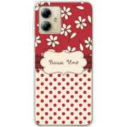 Чехол BoxFace Motorola G14 Именной Polka Dots