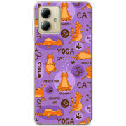 Чехол BoxFace Motorola G14 Yoga Cat