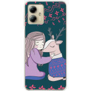 Чехол BoxFace Motorola G14 Girl and deer