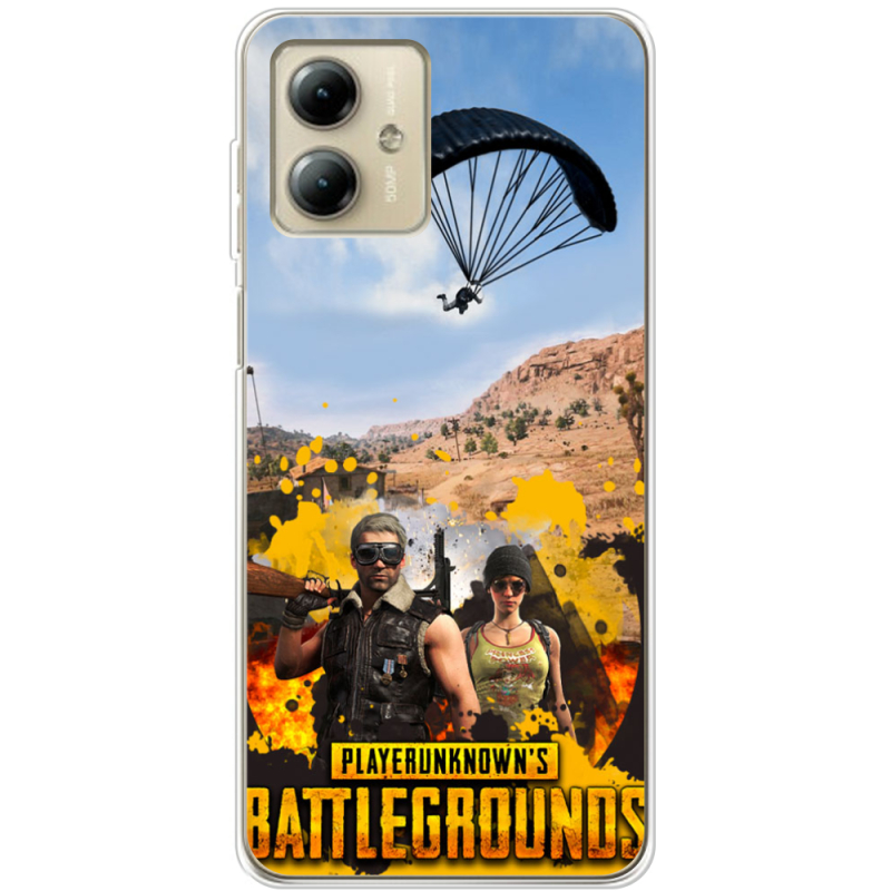 Чехол BoxFace Motorola G14 Pubg parachute