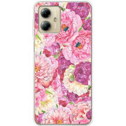 Чехол BoxFace Motorola G14 Pink Peonies