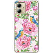 Чехол BoxFace Motorola G14 Birds and Flowers