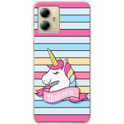 Чехол BoxFace Motorola G14 Unicorn