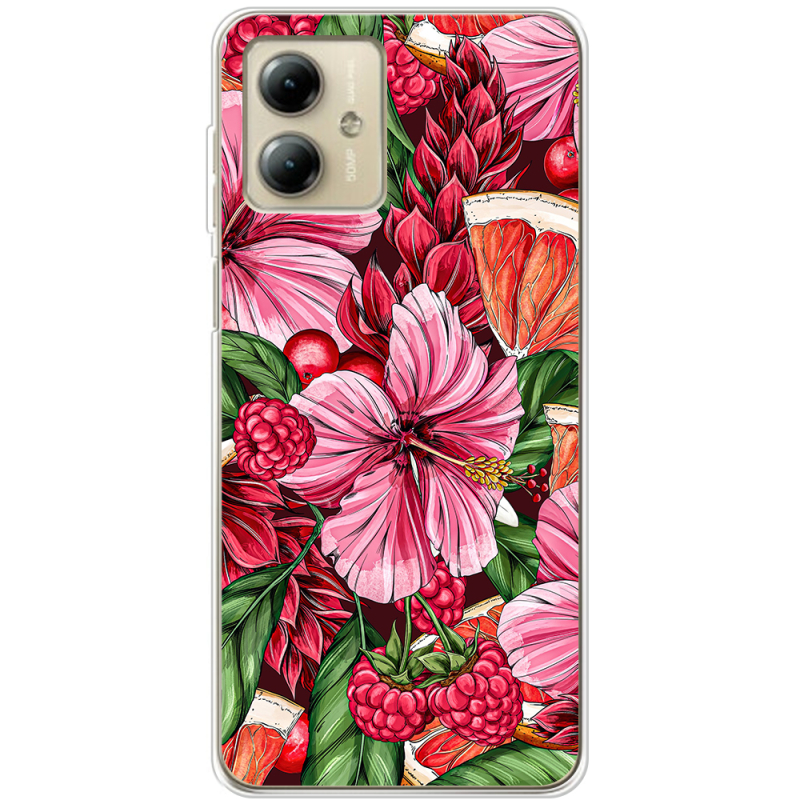 Чехол BoxFace Motorola G14 Tropical Flowers