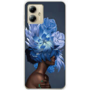 Чехол BoxFace Motorola G14 Exquisite Blue Flowers