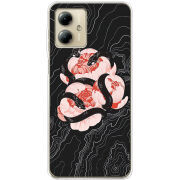 Чехол BoxFace Motorola G14 Snake Rose