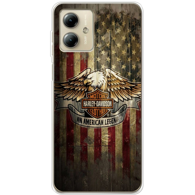 Чехол BoxFace Motorola G14 Harley An American Legend