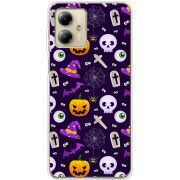 Чехол BoxFace Motorola G14 Halloween Purple Mood