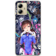 Чехол BoxFace Motorola G14 Overwatch D.VA