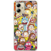 Чехол BoxFace Motorola G14 Rick and Morty