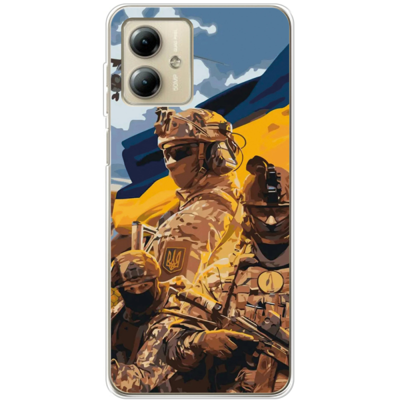 Чехол BoxFace Motorola G14 Воїни ЗСУ