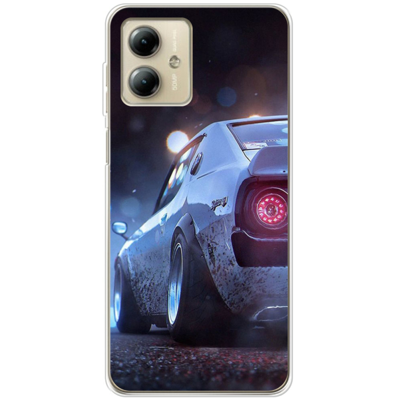 Чехол BoxFace Motorola G14 Silver Car