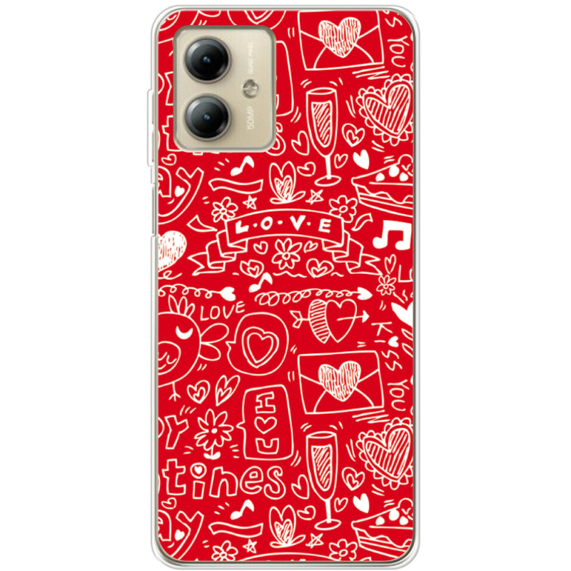 Чехол BoxFace Motorola G14 Happy Valentines