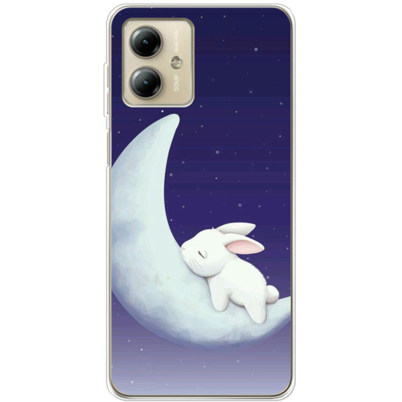 Чехол BoxFace Motorola G14 Moon Bunny